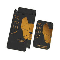Boîte rigide en carton noir personnalisée avec dorure à chaud et pelliculage mat, emballage de bijoux recyclable