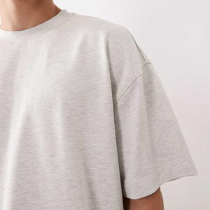 Men Oversized T-shirt High Quality 260gsm Heavyweight <b>Tshirt</b> 100% Cotton Streetwear Boxy Graphic Printed Custom T Shirt - Product Image 4