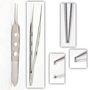 Pinzas de Fijación Rectas Dentadas Delicadas de 8.5cm, de Acero Inoxidable, para Uso Oftalmológico y Quirúrgico Ocular, de Grip Surgical - Product Image 3