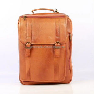 Genuine Leather Handmade Multi Purpose <b>Backpack</b> With Comfortable & Fully Adjustable Strap Top Indian Supplier Manufacturer - Product Image 6