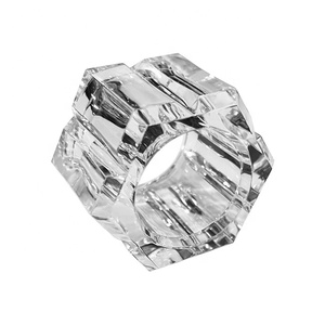 Anillo acrílico transparente para decoración de mesa, soporte para servilletas - Product Image 1