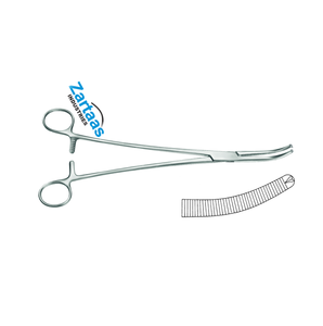 Pinzas Quirúrgicas WERTHEIM de Acero Inoxidable de Alta Calidad, 1X2 DIENTES CURVADOS, 22 CM, Fabricante y Exportador de Instrumentos Quirúrgicos - Product Image 2