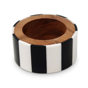 Porte-serviettes de table design classique en résine et bois, décoration écologique avec plusieurs finitions - Product Image 2