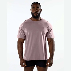 T-shirt en coton 100 % tricoté, respirant, personnalisé, grande taille, coupe ample pour hommes – Vente en gros - Product Image 1