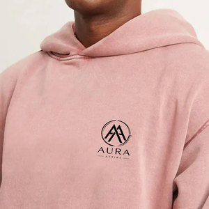 Basiques du vêtement d'hiver : sweats à capuche délavés, couleur unie, 100% coton, écologiques, durables, vêtements de mode fabriqués au Pakistan - Product Image 5