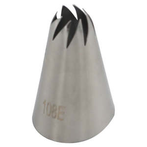 Embout de décoration de gâteau en acier inoxydable 108E, embout de pâtisserie, outils de cuisson, outil de cuisine réutilisable et durable - Product Image 3