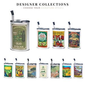 [Holar] Distributeur d'huile en acier inoxydable de forme ovale au design classique, fabriqué à Taïwan, pour huile d'olive et sauces - Product Image 5