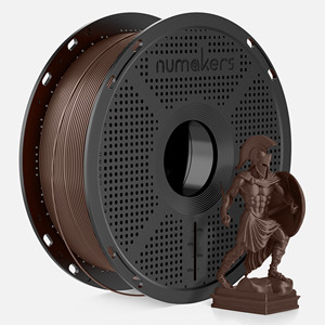 Filament d'impression 3D PLA métallique 1,75 mm 1 kg Brun Tungstène ±0,03 mm Finition scintillante pour découpe Numakers - Product Image 1
