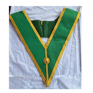 Collier de Maître Maçon en Velours Bleu Foncé avec Broderie Personnalisée – Collier d'Officier Maçonnique à Prix Réduit - Product Image 4