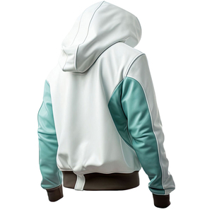 Veste en cuir pour homme, unie/à carreaux, coupe-vent, écologique, respirante, manches longues, haute qualité, nouvelle mode, personnalisée, élégante - Product Image 4