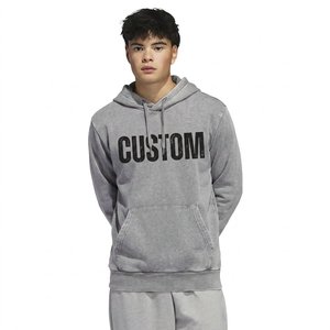 Sweat à capuche personnalisé pour homme, effet délavé, en molleton vintage, marque privée, vente en gros, fabricant de vêtements streetwear urbains - Product Image 6