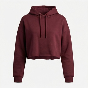 Custom <b>Zipper</b> Pullover Breathable Crop Top Women Hoodies Premium Activewear Streetwear Apparel Design Fashion Trends - Product Image 1