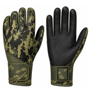 Gants de frappe de baseball haut de gamme pour hommes, paume durable, haute adhérence, ajustement confortable, équipement de sport réglable pour l'entraînement et la compétition - Product Image 1