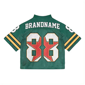 Camisetas de Fútbol Americanas Vintage Personalizadas, Estilo Francés, Tejido de Malla, Cuello en V, Corte Holgado, para Hombre - Product Image 2