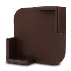 Sous-verres en cuir au design classique (lot de 4) - Surface antidérapante Marron - Product Image 5