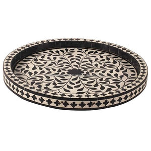 Customised Size Polished Bone Inlay Eco-Friendly Handmade Tray High Quality Modern Vintage Style Design Party Use-<b>Hand</b> Use Gift - Product Image 5