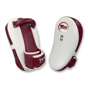 Twins Genuine Leather Curved Target Mitts Teal White Professional Equipment for Skill Training Sessions - Product Image 1
