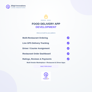 Développement d'applications de livraison de repas, plateforme de commande et de livraison multi-restaurants, application de livraison de repas, plateforme de livraison de repas pour restaurants, en ligne - Product Image 4