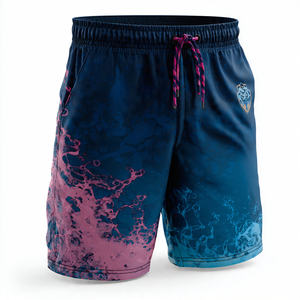 Shorts de Playa Sublimados al por Mayor para Hombre, Shorts de Baño con Cordón Ajustable en la Cintura, Shorts de Playa Sublimados Ligeros para Hombre - Product Image 6