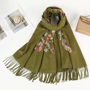 Elegant Embroidery Scarf Manufacturer <b>Head</b> Scarf Business Logo Custom High Quality OEM ODM Private Label Bulk Supply - Product Image 6