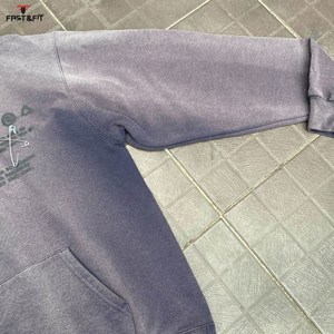 Sudadera con Capucha para Hombre al Mejor Precio, con Mangas Largas, Cómoda, de Invierno, de Forro Polar Sólido, Transpirable, Lavada al Ácido, Bordada, Teñida Lisa - Product Image 6