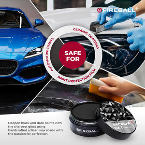 Cera Negra Fireball (Show Car) 150ml, Protección de Pintura de Alto Brillo, y Brillo Negro Intenso Superhidrófobo con Brillo Duradero - Product Image 4