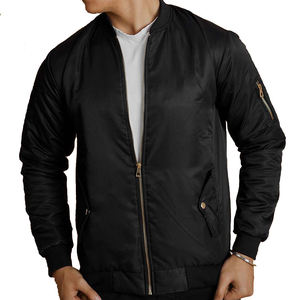 High Quality Zipper Style Waterproof Bomber <b>Jackets</b> 2026 Latest Design 100% Polyester Fabric Stand Collar Men's Bomber <b>Jackets</b> - Product Image 1