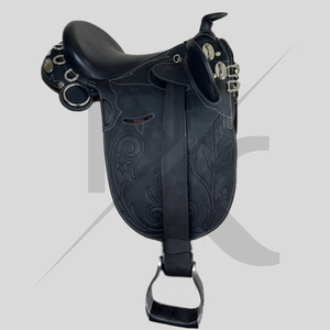 Selle d'équitation australienne en cuir véritable, confortable, à assise profonde, équipement équestre de luxe pour le sport, fabriquée par un fabricant. - Product Image 4