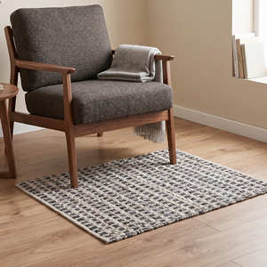 Rust Multi Stripe Handmade Leather Area <b>Rug</b> for Bedroom <b>Rustic</b> Mid Century Modern & Contemporary Home - Product Image 5