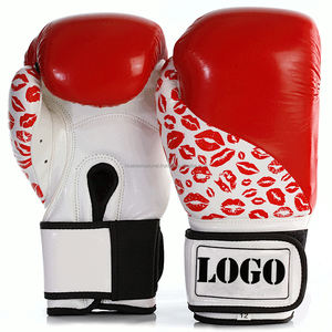 Guantes de boxeo de cuero Artificial para mujer, guantes de boxeo personalizados de marca privada, profesionales de alta calidad para entrenamiento de boxeo - Product Image 4