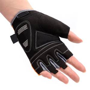 Gants de cyclisme demi-doigts personnalisés avec coussinets en gel de qualité supérieure pour le sport, similaire aux gants de vélo - Product Image 4