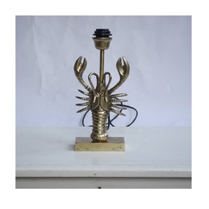 Base de Lámpara con Escultura de Langosta Estilo Vintage, sin Pantalla, de Aluminio, Lámpara de Noche, Decoración Náutica, Lámpara de Mesa - Product Image 5