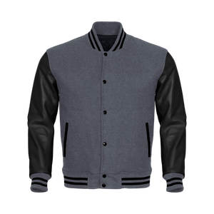 Veste universitaire en laine mélangée de qualité supérieure avec doublure en polaire douce, patch en chenille personnalisé, veste de style Letterman pour uniforme universitaire - Product Image 1