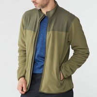 Veste en polaire fermeture éclair sur mesure pour homme, vêtements de sport en plein air, design