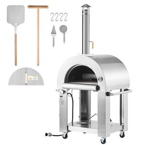Forno Pizza Portatile da 26 Pollici a Doppia Alimentazione (Pellet e Gas) per Esterni, con Forno per Pizza in Cordierite Rinforzato - Product Image 1