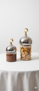 Tarro de cristal artesanal superventas 2026 para decoración de mesa de Ramadán, nuevo estilo con tapa de minarete y jarra para Eid - Product Image 6