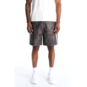 Shorts en cuir robustes, légers et respirants, style urbain hip-hop, mode streetwear estivale, avec logo personnalisé, nouvelle collection - Product Image 1