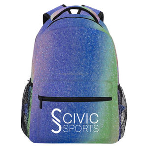 Nueva mochila con purpurina al por mayor, mochila de porristas brillantes para animadora, sin MOQ, diseño personalizado, logotipo bordado, bolsa con purpurina - Product Image 1