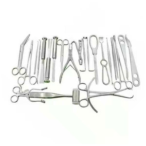 Ensemble d'instruments chirurgicaux orthopédiques de qualité supérieure à alimentation manuelle, 25 pièces, en acier inoxydable réutilisable, pour opérations médicales, certifié CE - Product Image 1