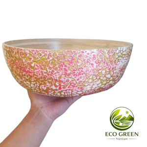 Bañera Decorativa de Bambú Hecha a Mano para Spa de Uñas, Tazón para Pedicura, Salón de Belleza y Centros de Bienestar - Product Image 1