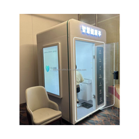 Kiosque médical intelligent Huasheng AI pour la santé et la télémédecine, écran tactile, alimentation solaire, ODM/OEM disponible, HS-S560