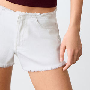 Shorts de Mezclilla Casuales y Cómodos para Mujer con Bolsillos Laterales y Presillas para Cinturón, Logotipo Personalizado / Diseño Inspirado en Tendencias 2026 - Product Image 6