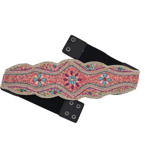 Handmade Waist Embroidery <b>Belt</b> with Mirror <b>Work</b> and Decorative Ethnic Design for Bridal Wear Stylish Floral Embroidered <b>Belt</b> - Product Image 1
