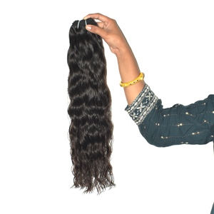 Mèches de cheveux indiens coupés droit, naturels, vierges, lisses, avec pointes sans couture, pleine densité, doux, sans nœuds, qualité supérieure - Product Image 1