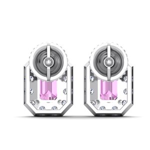 Pendientes de Plata 925 con Diamante de Laboratorio, Certificado IGI, RJC ODM OEM, Joyería Fina Ética, Chapado en Rodio, Regalo de Aniversario de Bodas EA501961 - Product Image 3
