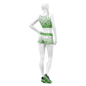 Conjunto Deportivo Sublimado Personalizado de Marca Privada para Mujer, Sujetador Deportivo y Pantalones Cortos para Yoga, Ejercicio, Gimnasio, Ropa Deportiva OEM - Product Image 6