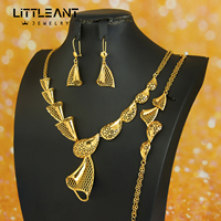 Parures de bijoux traditionnelles arabes plaquées or 24 carats, design creux vintage, en laiton, pour mariée, parures de bijoux lourdes pour mariage et fête, vente en gros