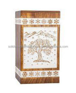 Nouveau design d'urnes de crémation en bois pour adultes urnes en bois urnes funéraires taille personnalisée fournitures funéraires - Product Image 3