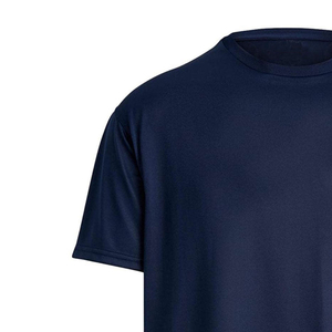 Camiseta de Algodón Azul Marino para Hombre, Manga Corta, Cuello Redondo, Corte Regular, Color Sólido, Estilo Informal, Tejido Jersey - Product Image 6