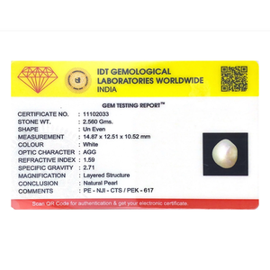 Natural Ruby Opal Keshi Pearl Loose Gemstone 12.8 Carat Oval Cut for Fine Jewelry - Product Image 4